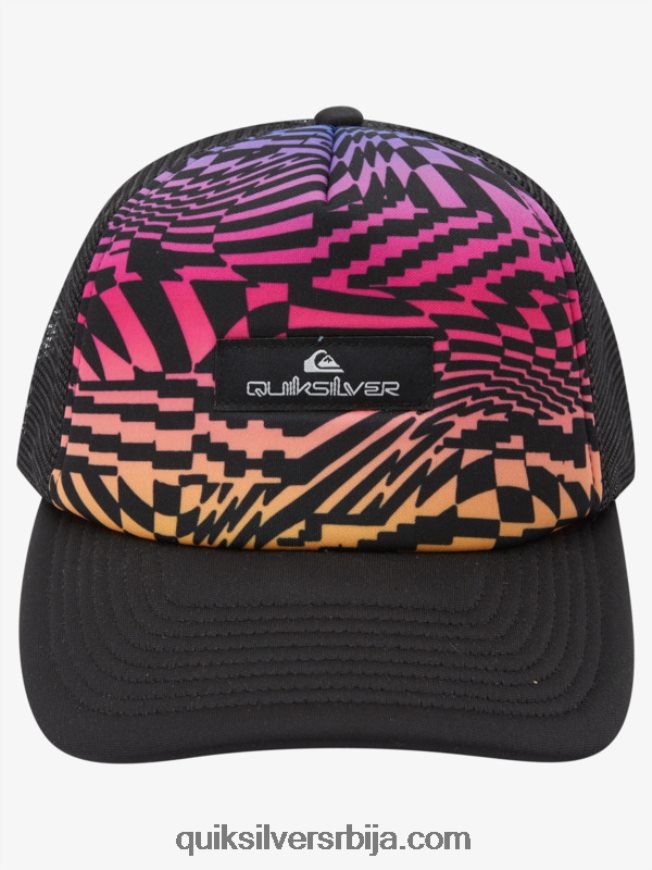 децаци Quiksilver 8-16 буззард цооп камионски шешир ватрени корал Z824VN2044
