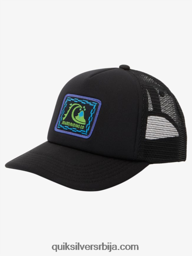 децаци Quiksilver 8-16 снеаки пеак снапбацк шешир црн Z824VN2045
