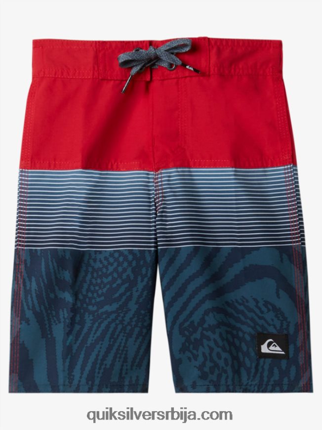 децаци Quiksilver 2-7 свакодневних панела 14 шорц високог ризика црвена Z824VN1896