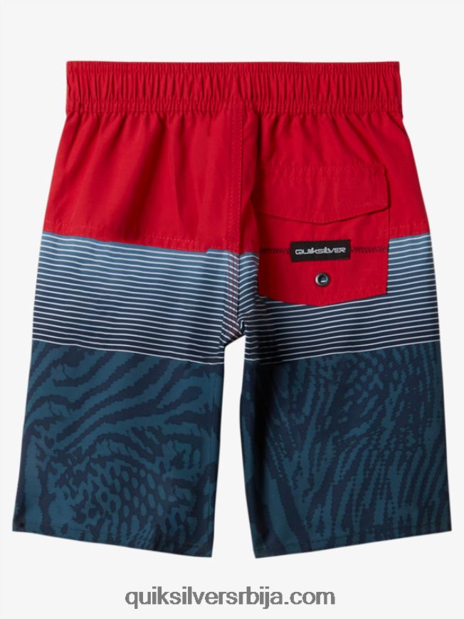 децаци Quiksilver 2-7 свакодневних панела 14 шорц високог ризика црвена Z824VN1896