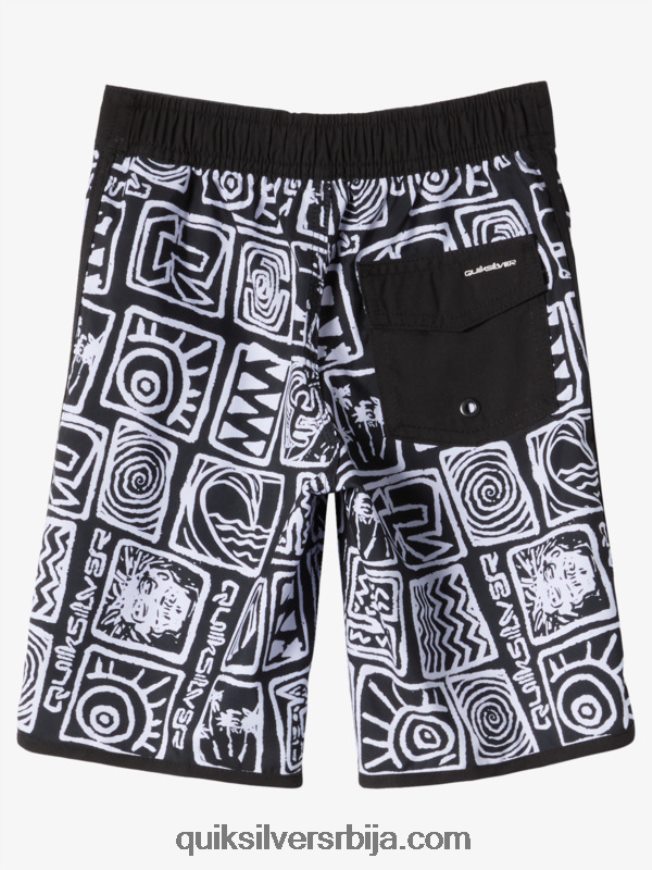 децаци Quiksilver 2-7 свакодневних 14 кратких хлачица црн Z824VN1921