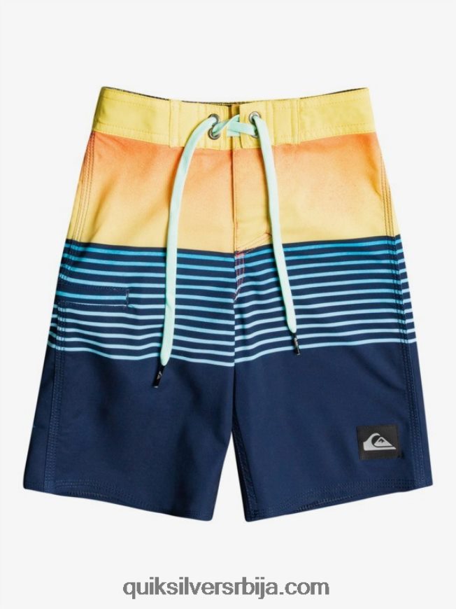децаци Quiksilver 2-7 сурфсилк плоча 14 рециклираних шортсова морнарски сако Z824VN2336