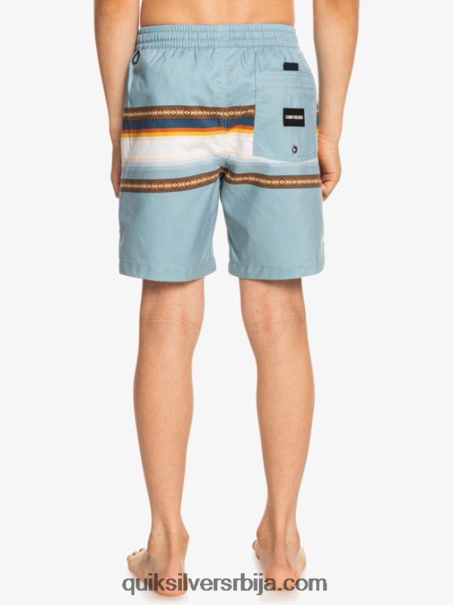 децаци Quiksilver 8-16 сунце избледело 15 рециклираних волеја цитадела плава Z824VN2320