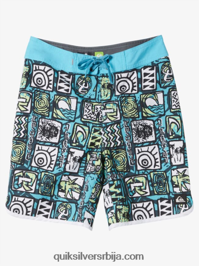децаци Quiksilver 8-16 свакодневних 17 кратких хлачица река плава Z824VN1901