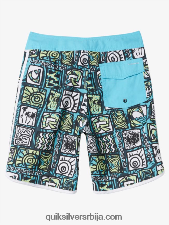 децаци Quiksilver 8-16 свакодневних 17 кратких хлачица река плава Z824VN1901