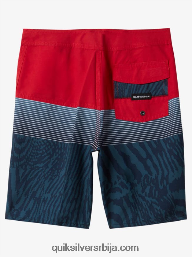 децаци Quiksilver 8-16 свакодневни панел 17 боардсхортс високог ризика црвена Z824VN1904