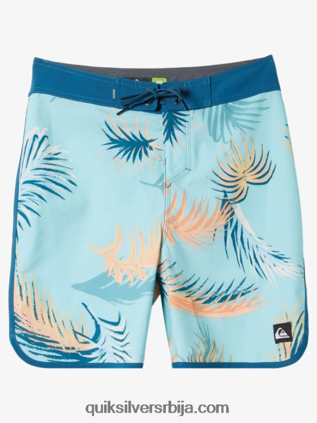 децаци Quiksilver 8-16 сурфсилк сцаллоп 17 боардсхортс мароканско плаво Z824VN2019