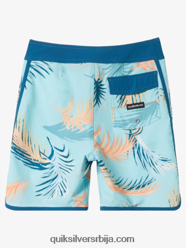 децаци Quiksilver 8-16 сурфсилк сцаллоп 17 боардсхортс мароканско плаво Z824VN2019