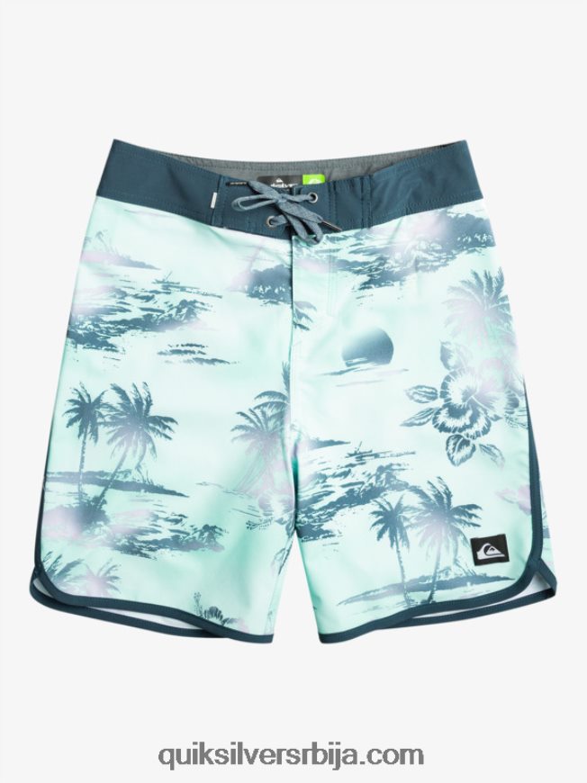 децаци Quiksilver 8-16 сурфсилк сцаллоп 17 боардсхортс стакло за плажу Z824VN2020