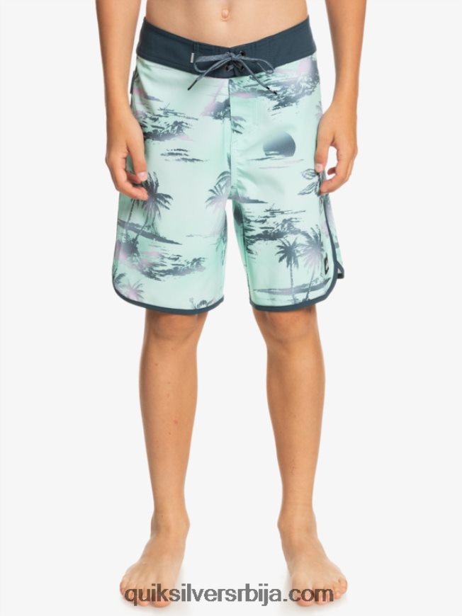 децаци Quiksilver 8-16 сурфсилк сцаллоп 17 боардсхортс стакло за плажу Z824VN2020