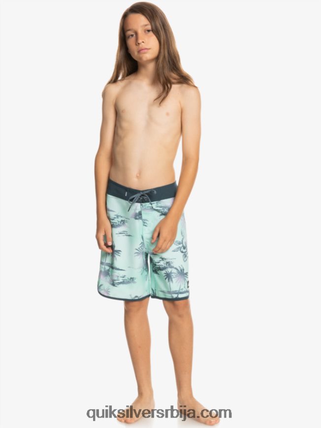децаци Quiksilver 8-16 сурфсилк сцаллоп 17 боардсхортс стакло за плажу Z824VN2020