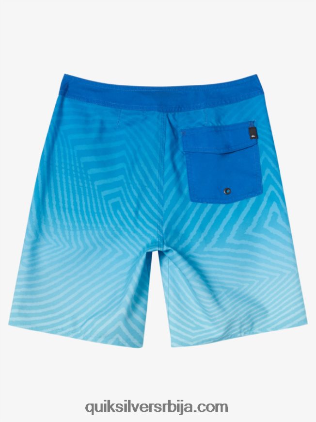 децаци Quiksilver 8-16 свакодневних варп фаде 17 шортсова сноркел блуе Z824VN2165