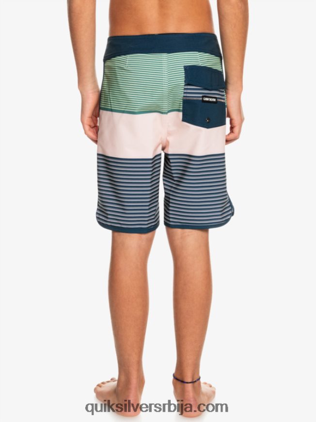 децаци Quiksilver 8-16 сурфсилк тијуана итх 17 боардсхорт застрта ружа Z824VN2271