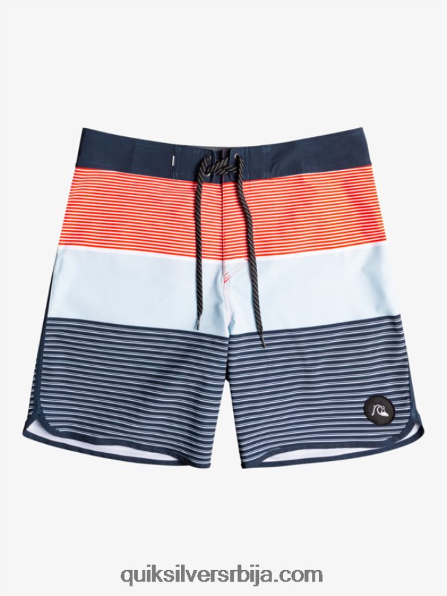 децаци Quiksilver 8-16 сурфсилк тијуана итх 17 боардсхорт високог ризика црвена Z824VN2272