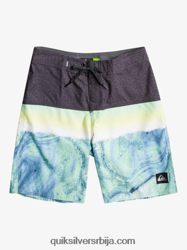 децаци Quiksilver 8-16 свакодневни панел итх 17 боардсхорт зелени пепео Z824VN2274