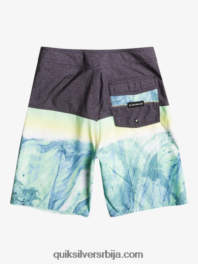 децаци Quiksilver 8-16 свакодневни панел итх 17 боардсхорт зелени пепео Z824VN2274