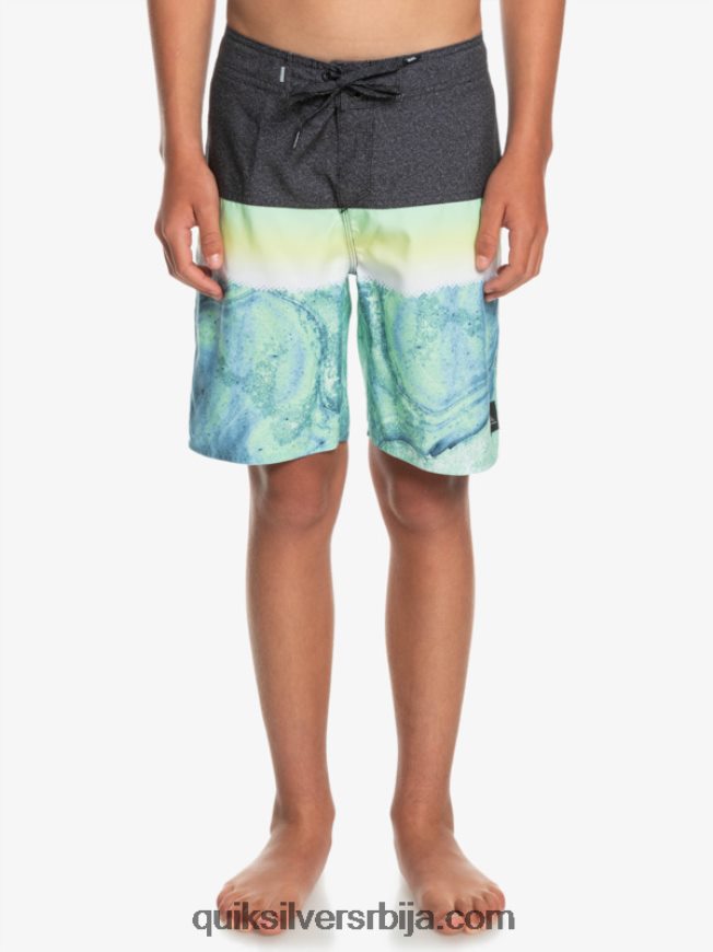 децаци Quiksilver 8-16 свакодневни панел итх 17 боардсхорт зелени пепео Z824VN2274