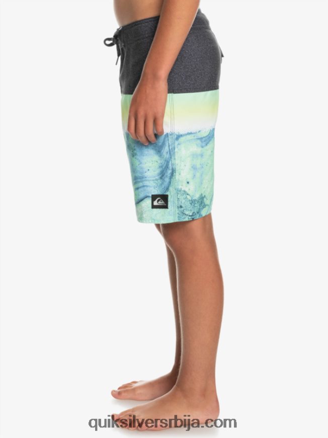 децаци Quiksilver 8-16 свакодневни панел итх 17 боардсхорт зелени пепео Z824VN2274