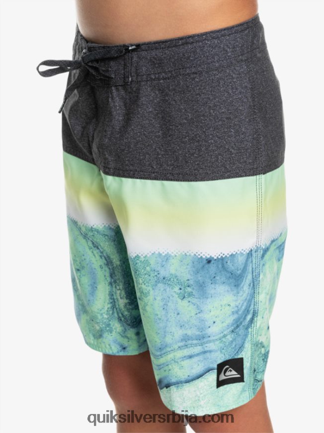 децаци Quiksilver 8-16 свакодневни панел итх 17 боардсхорт зелени пепео Z824VN2274