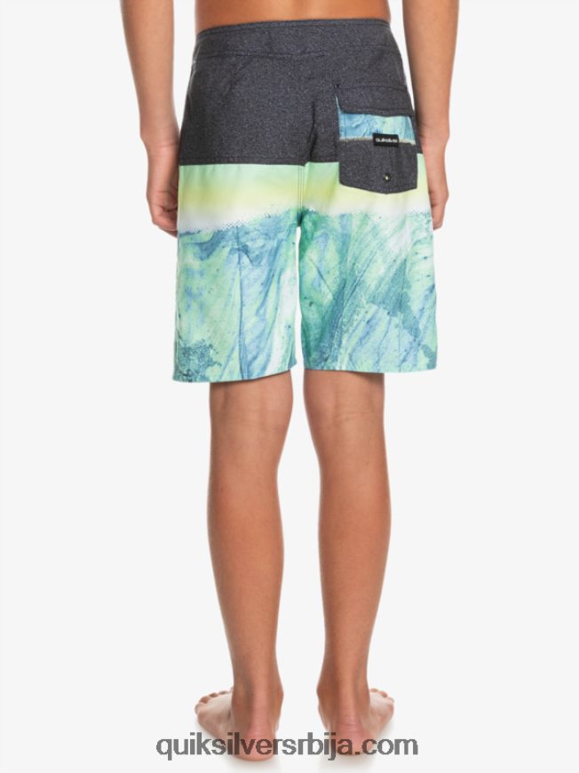 децаци Quiksilver 8-16 свакодневни панел итх 17 боардсхорт зелени пепео Z824VN2274