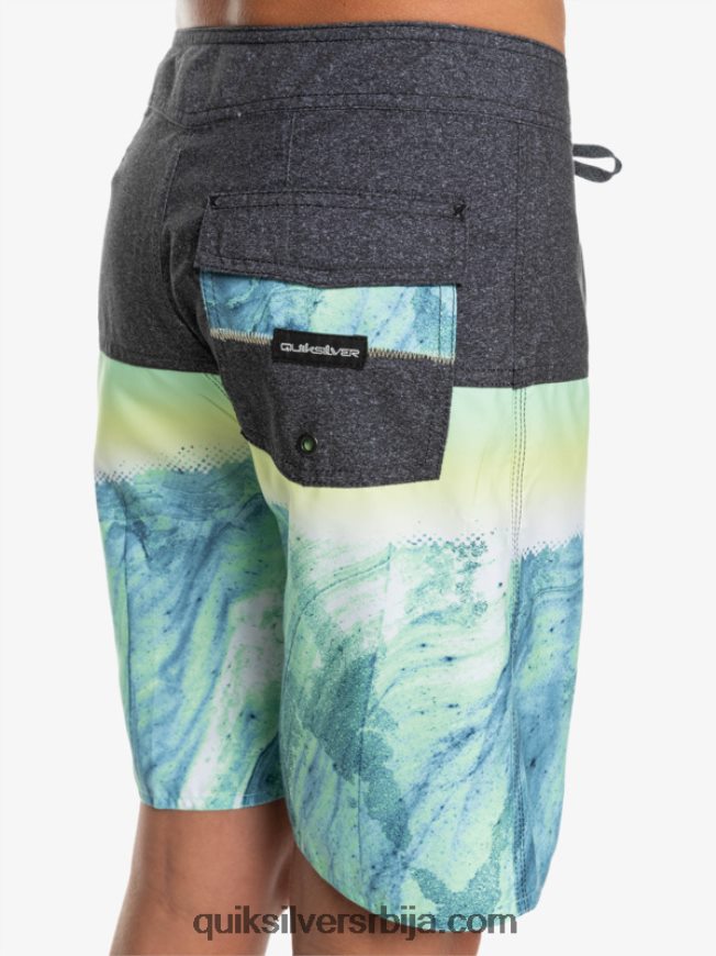 децаци Quiksilver 8-16 свакодневни панел итх 17 боардсхорт зелени пепео Z824VN2274