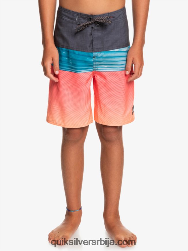 децаци Quiksilver 8-16 свакодневни панел итх 17 боардсхорт наранџасти поп Z824VN2275