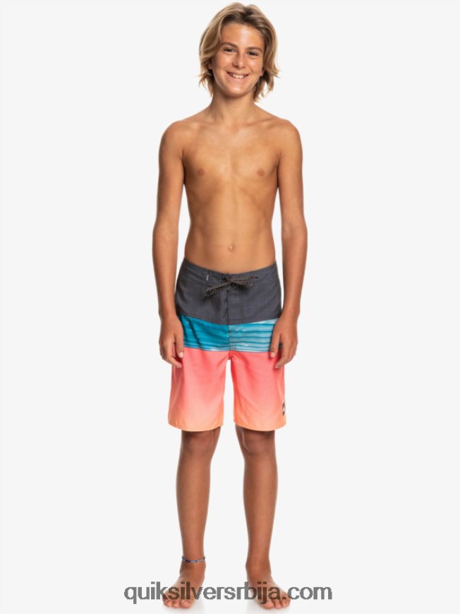 децаци Quiksilver 8-16 свакодневни панел итх 17 боардсхорт наранџасти поп Z824VN2275