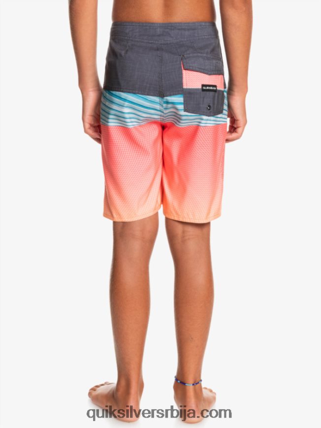 децаци Quiksilver 8-16 свакодневни панел итх 17 боардсхорт наранџасти поп Z824VN2275