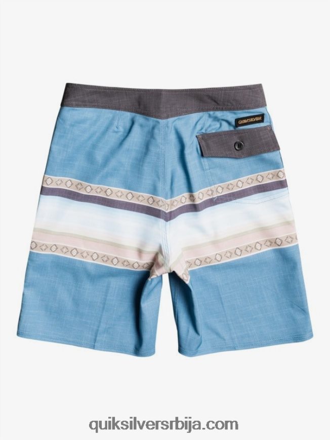 децаци Quiksilver 8-16 сурфсилк сунце избледели 17 шорц за даску плаво небо Z824VN2281