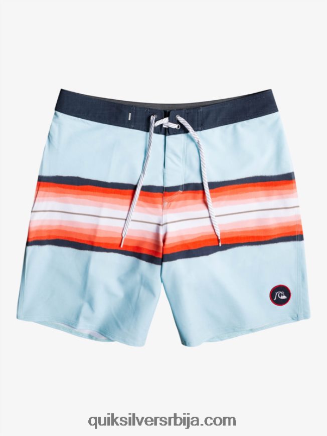 децаци Quiksilver 8-16 сурфсилк смола нијанса 17 шортс плаво сиво Z824VN2302