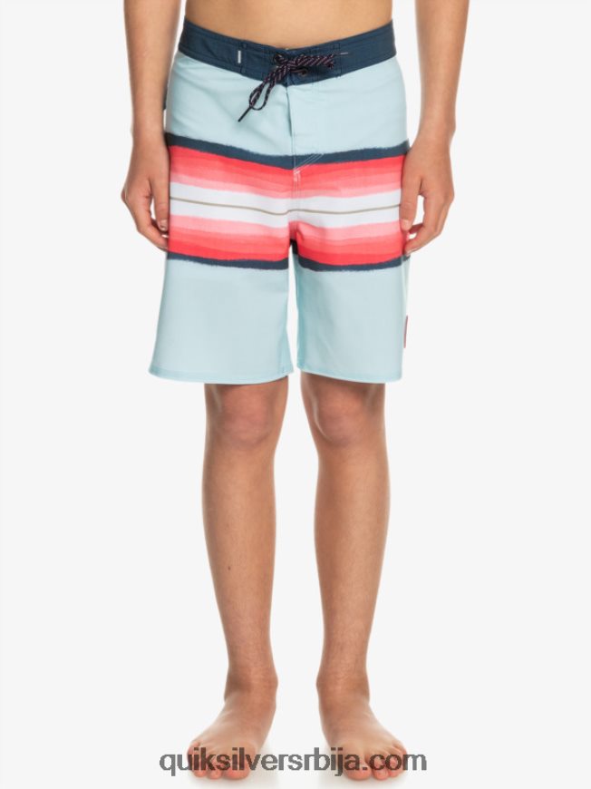 децаци Quiksilver 8-16 сурфсилк смола нијанса 17 шортс плаво сиво Z824VN2302