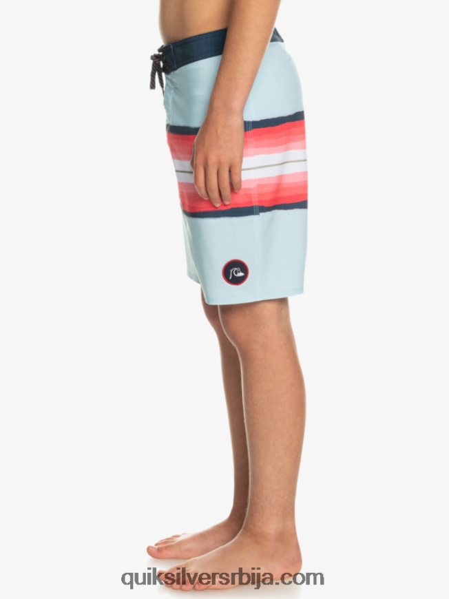 децаци Quiksilver 8-16 сурфсилк смола нијанса 17 шортс плаво сиво Z824VN2302