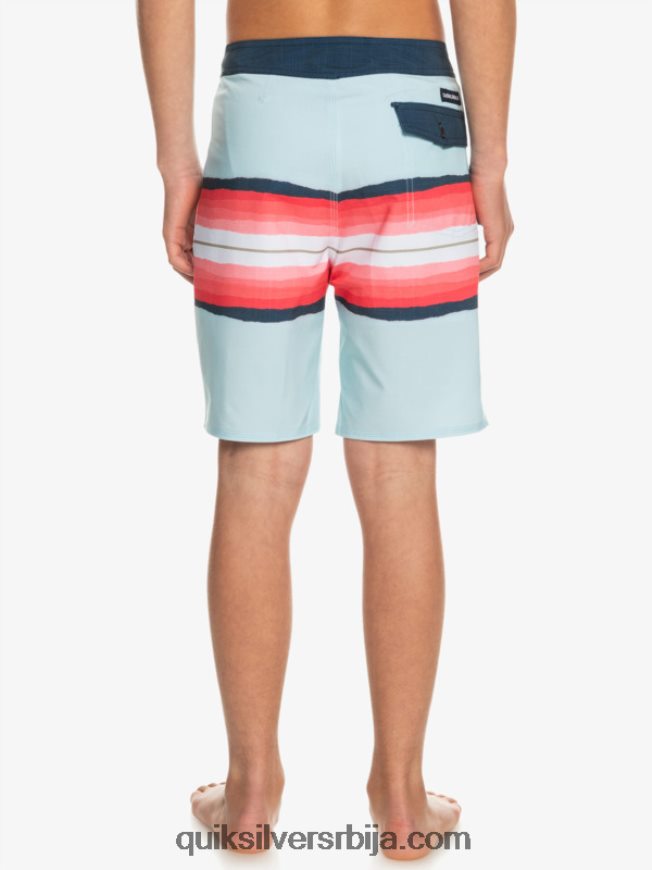 децаци Quiksilver 8-16 сурфсилк смола нијанса 17 шортс плаво сиво Z824VN2302