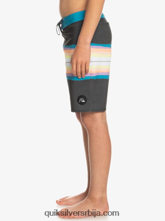 децаци Quiksilver 8-16 сурфсилк смола нијанса 17 шортс тармац Z824VN2303