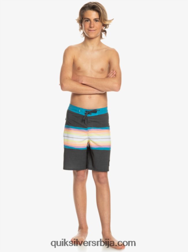 децаци Quiksilver 8-16 сурфсилк смола нијанса 17 шортс тармац Z824VN2303