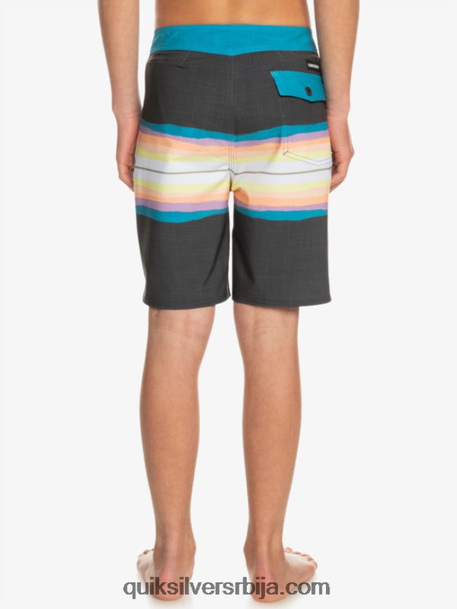 децаци Quiksilver 8-16 сурфсилк смола нијанса 17 шортс тармац Z824VN2303