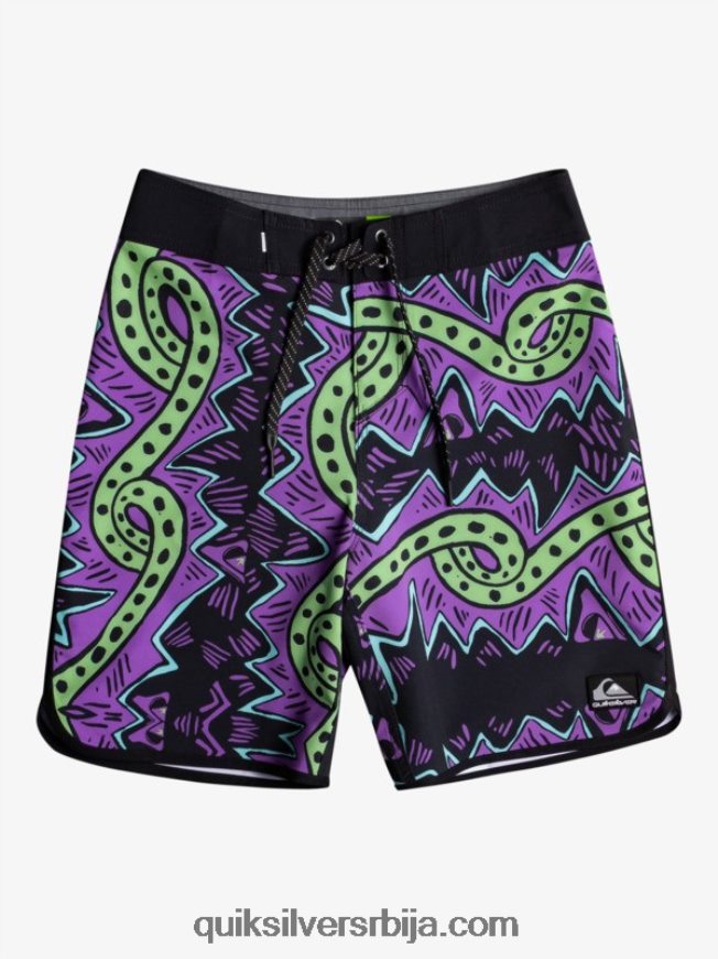 децаци Quiksilver 8-16 сурфсилк 17 шорц за даску црн Z824VN2329