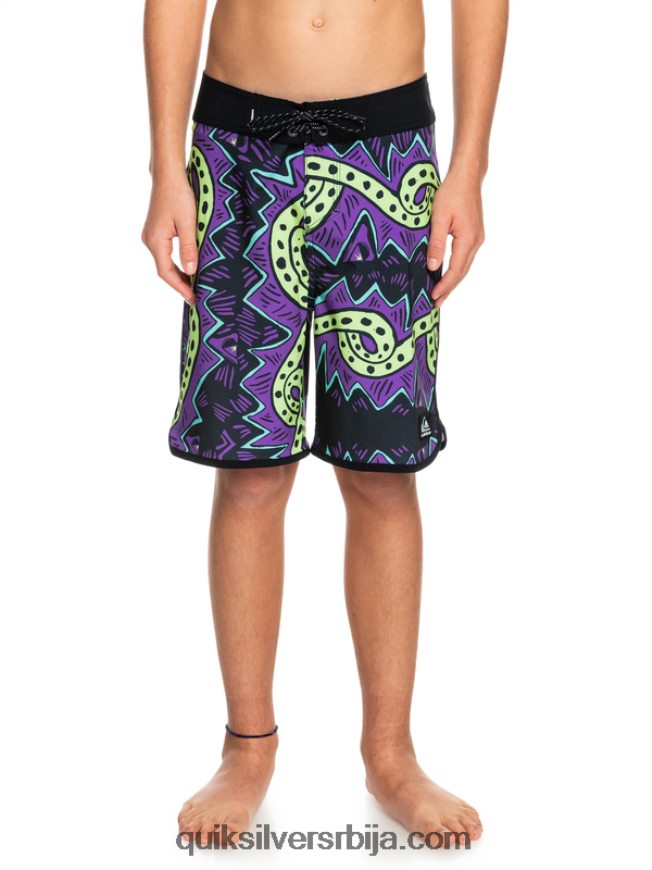 децаци Quiksilver 8-16 сурфсилк 17 шорц за даску црн Z824VN2329