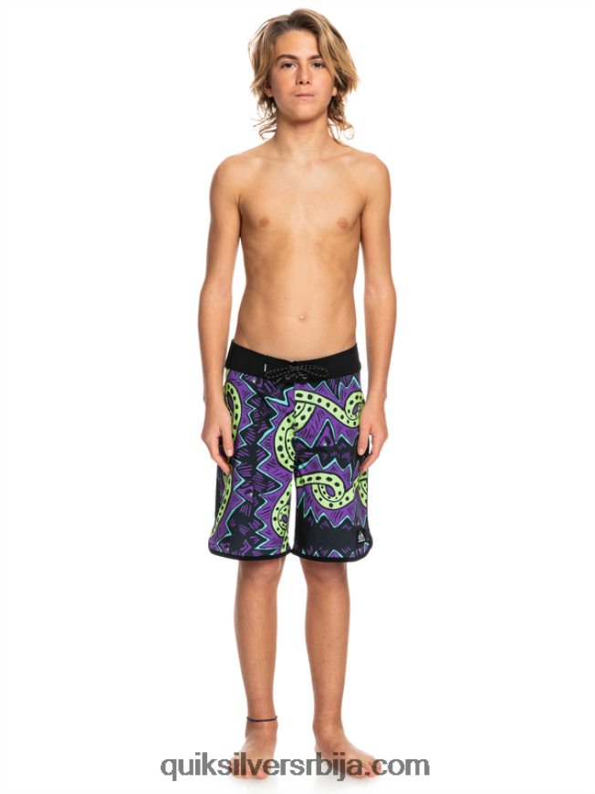 децаци Quiksilver 8-16 сурфсилк 17 шорц за даску црн Z824VN2329
