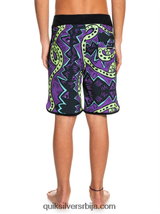 децаци Quiksilver 8-16 сурфсилк 17 шорц за даску црн Z824VN2329