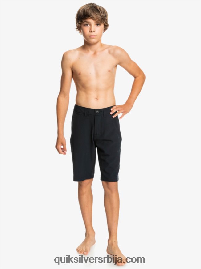 децаци Quiksilver 8-16 океан унион 19 амфибијски шортс црн Z824VN1933