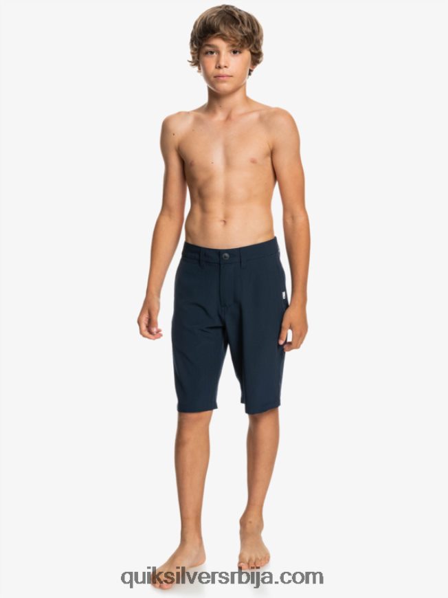 децаци Quiksilver 8-16 океан унион 19 амфибијски шортс морнарски сако Z824VN1934