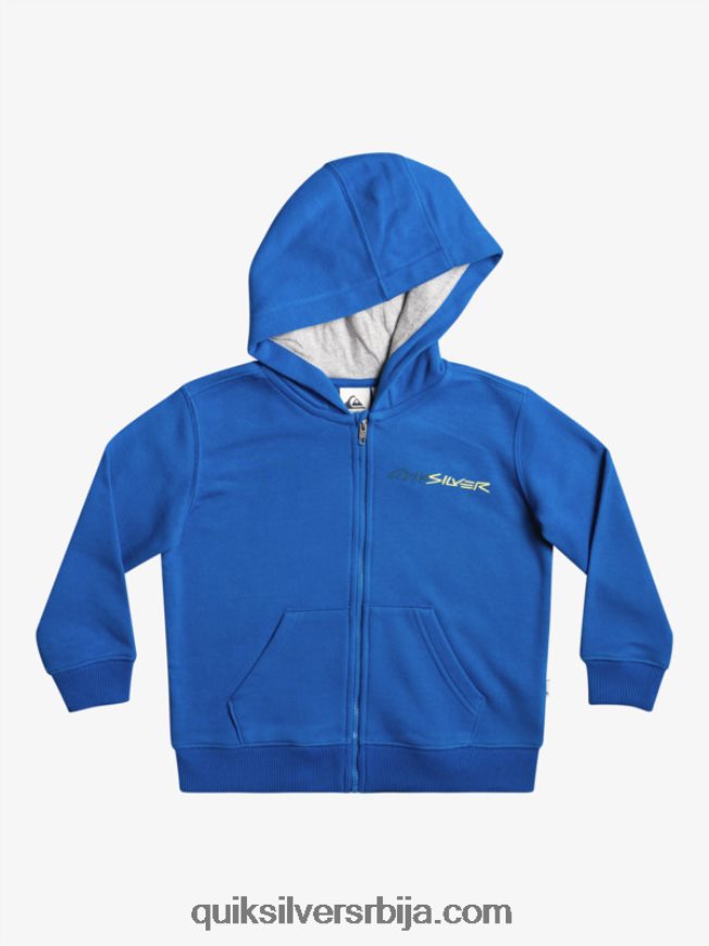 децаци Quiksilver 2-7 ретро ризика капуљача са рајсфершлусом сноркел блуе Z824VN2234