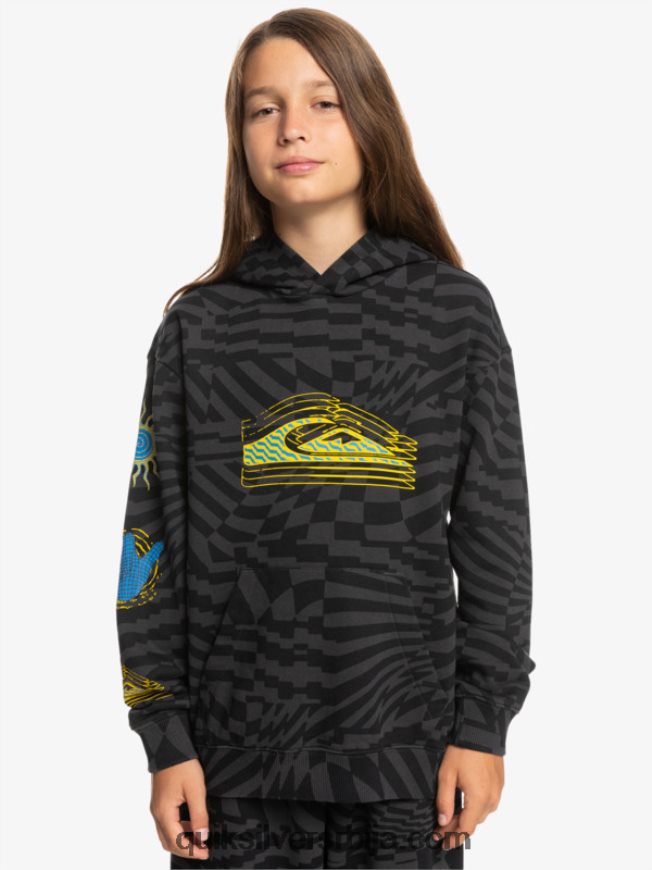 децаци Quiksilver Дуксерица с капуљачом од 8-16 радикалних пута Времена црних радикала 231 Z824VN2052