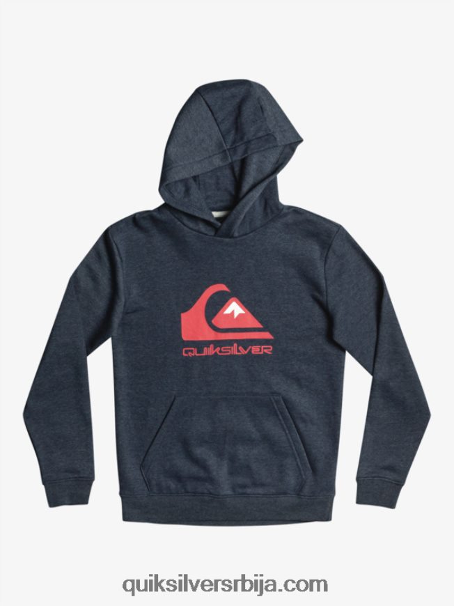 децаци Quiksilver 8-16 велики лого од флиса морнарски блејзер хеатхер Z824VN2247