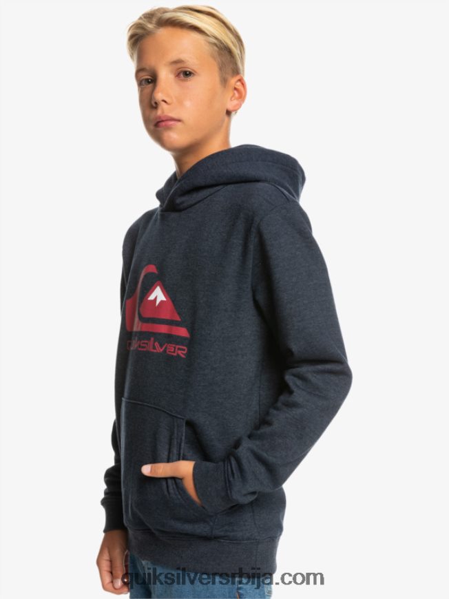 децаци Quiksilver 8-16 велики лого од флиса морнарски блејзер хеатхер Z824VN2247