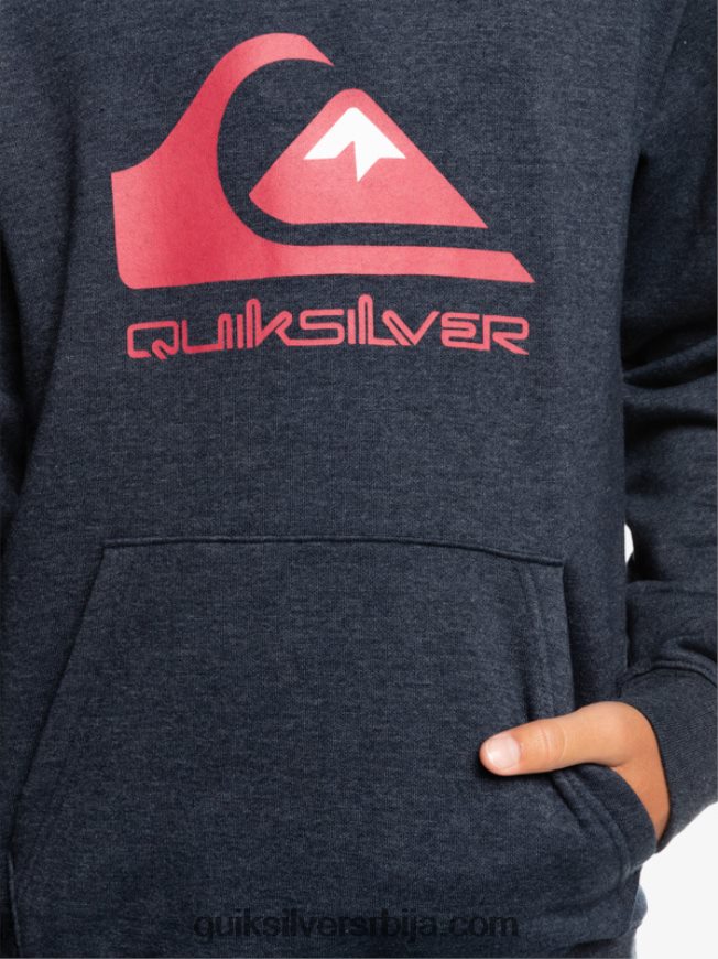 децаци Quiksilver 8-16 велики лого од флиса морнарски блејзер хеатхер Z824VN2247
