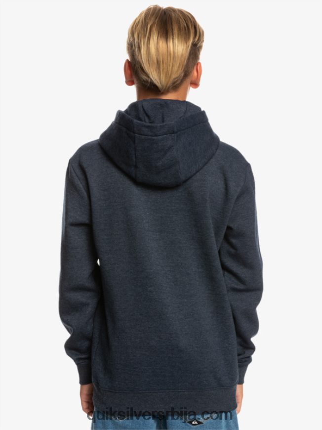 децаци Quiksilver 8-16 велики лого од флиса морнарски блејзер хеатхер Z824VN2247