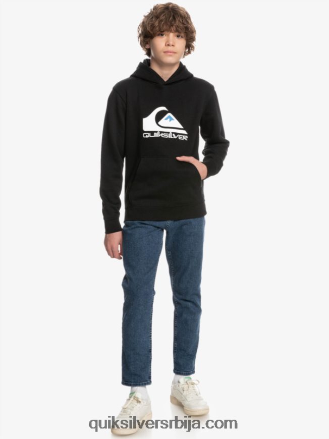 децаци Quiksilver 8-16 велики лого од флиса црн Z824VN2248