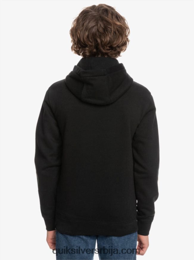 децаци Quiksilver 8-16 велики лого од флиса црн Z824VN2248